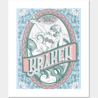 kraken Posters and Art